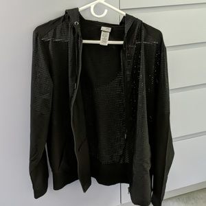 Champion Black Windbreaker